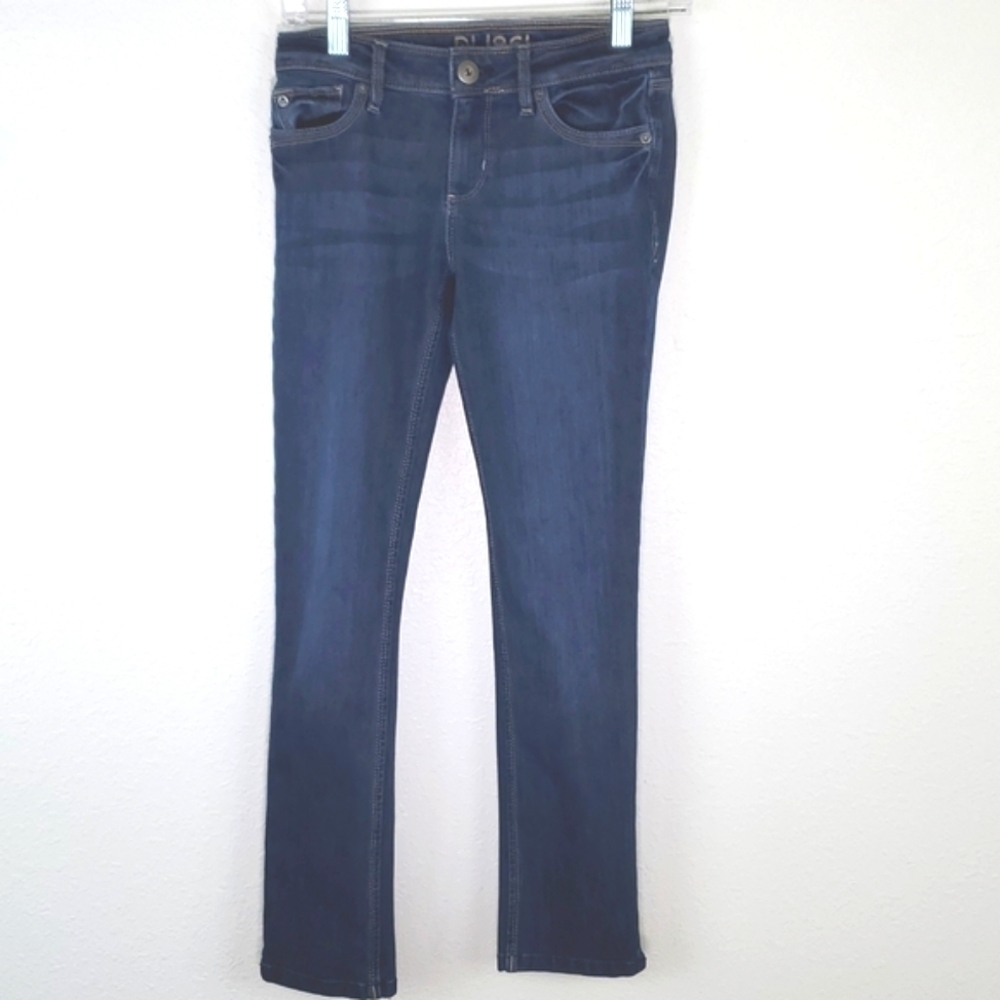 DL1961 Angel Mid-Rise Skinny Ankle Jeans in Zeppelin Wash, size 25
